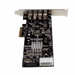 StarTech.com Carte Contrôleur PCI Express vers 4 Ports USB 3.0 avec 2 voies dédiés de 5 Gb/s - UASP - Alim SATA / LP4 - Vue supplémentaire 4