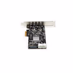 StarTech.com Carte Contrôleur PCI Express vers 4 Ports USB 3.0 avec 4 voies dédiés de 5 Gb/s - UASP - Alim SATA / LP4