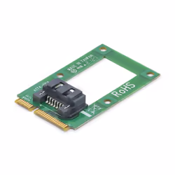 StarTech.com Adaptateur mSATA vers DD / SSD SATA 2,5" ou 3,5" - Carte Convertisseur Mini SATA à SATA, mSATA, SATA, Vert, 6 Gb ...
