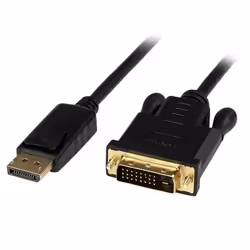 StarTech.com Câble adaptateur DisplayPort vers DVI actif de 1,8 m - Convertisseur DP vers DVI-D - 1920x1200 - Noir, 1,8 m, Di ...