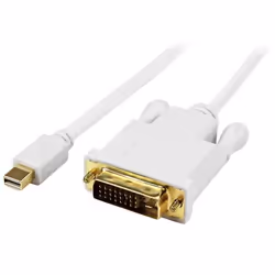 StarTech.com Câble Adaptateur Mini DisplayPort vers DVI-D Actif 1,8 m - 1920 x 1200 - Blanc, 1,8 m, Mini DisplayPort, DVI-D,  ...