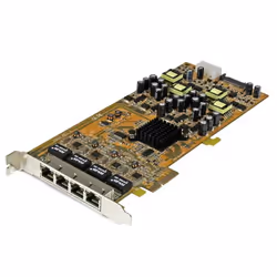 StarTech.com Carte réseau PCIe à 4 ports Gigabit Power over Ethernet - NIC PCI Express PSE / PoE, Interne, Avec fil, PCI Expr ...