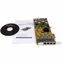 StarTech.com Carte réseau PCIe à 4 ports Gigabit Power over Ethernet - NIC PCI Express PSE / PoE - Vue supplémentaire 5