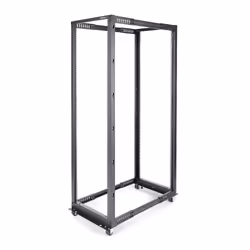StarTech.com Rack Serveur Mobile 42U à 4 Montants, Rack Réseau 19" à 4 Montants avec Roulettes, Rack Roulant avec Profondeur ...