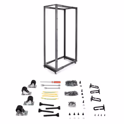 StarTech.com Rack Serveur Mobile 42U à 4 Montants, Rack Réseau 19" à 4 Montants avec Roulettes, Rack Roulant avec Profondeur Ajustable pour PC/AV/Données/IT - Roulettes, Pieds de Mise à Niveau ou Montage au Sol - Vue supplémentaire 7
