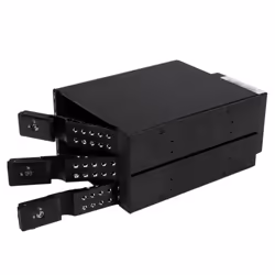 StarTech.com Rack Mobile en Aluminum Sans Tiroir pour 3x Disque Dur SAS II/SATA III 6 Gbps - Hot Swap