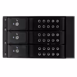 StarTech.com Rack Mobile en Aluminum Sans Tiroir pour 3x Disque Dur SAS II/SATA III 6 Gbps - Hot Swap