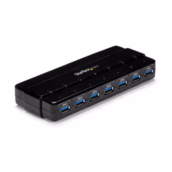 StarTech.com Hub SuperSpeed USB 3.0 avec 7 ports - 5Gbps - Concentrateur USB 3.0 avec adaptateur d'alimentation, USB 3.2 Gen ...