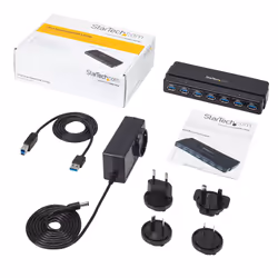 StarTech.com Hub SuperSpeed USB 3.0 avec 7 ports - 5Gbps - Concentrateur USB 3.0 avec adaptateur d'alimentation - Vue supplémentaire 7