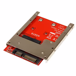 StarTech.com Adaptateur mSATA SSD vers SATA 2,5" - Carte Convertisseur mSATA SSD vers SATA 2,5", SATA, mSATA, Noir, Rouge, Ar ...