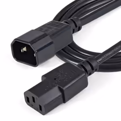 StarTech.com Câble / Cordon d'extension d'alimentation standard C13 vers C14 de 1m - Mâle / Femelle - Vue supplémentaire 4