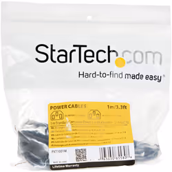 StarTech.com Câble / Cordon d'extension d'alimentation standard C13 vers C14 de 1m - Mâle / Femelle - Vue supplémentaire 5