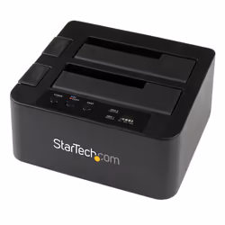 StarTech.com Duplicateur de Disque Dur à 2 Baies, Cloneur/Copieur Autonome USB 3.0 (5 Gbps) / eSATA vers 2,5/3,5" SATA III HD ...
