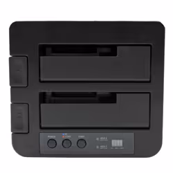 StarTech.com Duplicateur de Disque Dur à 2 Baies, Cloneur/Copieur Autonome USB 3.0 (5 Gbps) / eSATA vers 2,5/3,5" SATA III HDD/SSD, Station d'accueil pour Disque Dur, Cloneur de Disque Dur