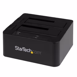 StarTech.com Station d'accueil USB 3.0 / eSATA pour 2 disques durs SATA III de 2,5 / 3,5 - Dock HDD / SSD avec UASP, HDD, SSD ...
