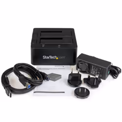 StarTech.com Station d'accueil USB 3.0 / eSATA pour 2 disques durs SATA III de 2,5 / 3,5 - Dock HDD / SSD avec UASP - Vue supplémentaire 6