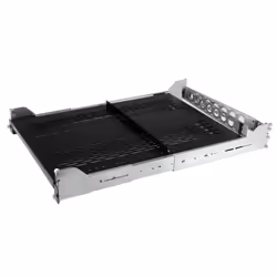 StarTech.com Étagère coulissante ventilée 2U avec bras de gestion de câbles - Profondeur ajustable - 22,7kg, Etagère ajustabl ...