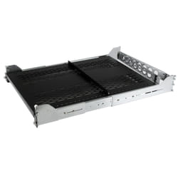 StarTech.com Étagère Coulissante 2U pour Serveur avec Bras de Gestion des Câbles - Profondeur de Montage Réglable de 70 à 80 cm - 50kg - Étagère 19" pour Rack d'Équipement - Profondeur 61cm