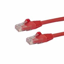 StarTech.com Câble réseau Cat6 Gigabit UTP sans crochet de 2m - Cordon Ethernet RJ45 anti-accroc - M/M - Rouge, 2 m, Cat6, U/ ...