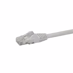 StarTech.com Câble réseau Cat6 Gigabit UTP sans crochet de 2m - Cordon Ethernet RJ45 anti-accroc - M/M - Blanc