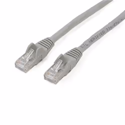 StarTech.com Câble réseau Cat6 Gigabit UTP sans crochet de 2m - Cordon Ethernet RJ45 anti-accroc - M/M - Gris, 2 m, Cat6, U/U ...