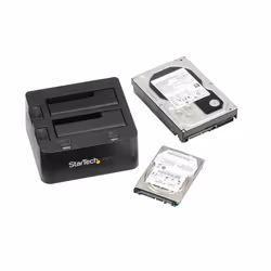StarTech.com Station d'accueil USB 3.0 pour 2 disques durs SATA III de 2,5 ou 3,5 - Dock HDD / SSD avec UASP - Vue supplémentaire 5
