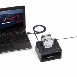 StarTech.com Station d'accueil USB 3.0 pour 2 disques durs SATA III de 2,5 ou 3,5 - Dock HDD / SSD avec UASP - Vue supplémentaire 6