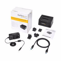 StarTech.com Station d'accueil USB 3.0 pour 2 disques durs SATA III de 2,5 ou 3,5 - Dock HDD / SSD avec UASP - Vue supplémentaire 9