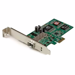 StarTech.com Carte réseau PCI Express à 1 port fibre optique Gigabit Ethernet avec SFP ouvert - Adaptateur NIC PCIe SFP, Inte ...
