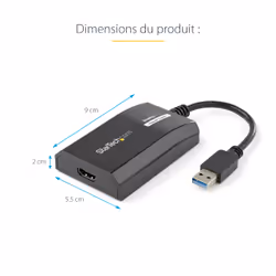 StarTech.com Carte Graphique Externe USB 3.0 vers HDMI - Adaptateur Graphique Vidéo Double Écran/Multi-Écrans Externe USB 3.0 vers HDMI pour Mac et PC – Certifié DisplayLink – HD 1080p - Vue supplémentaire 10
