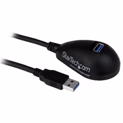 StarTech.com Câble d'extension SuperSpeed USB 3.0 de 1,5m - Rallonge USB A vers A sur socle - M/F - Noir, 1,5 m, USB A, USB A ...