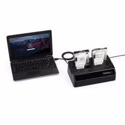 StarTech.com Station d'accueil USB 3.0 pour 4 disques durs SATA III 2,5"/3,5" 6Gb/s - Dock HDD / SSD avec UASP et ventilateurs - Vue supplémentaire 5