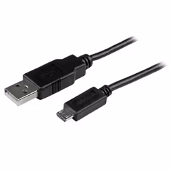 StarTech.com Câble de charge /synchronisation mobile USB A vers Micro B mince de 0,5m pour smartphone et tablette - M/M - Noi ...