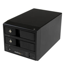 StarTech.com Boîtier USB 3.0 / eSATA sans tiroir pour 2 disques durs SATA III 3,5" avec UASP, SATA 6Gb/s et échange à chaud