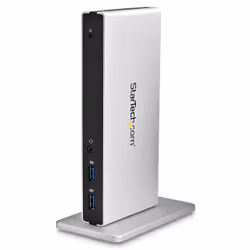 StarTech.com Station d'Accueil USB 3.0 pour Deux Écrans avec Adaptateurs DVI vers VGA et HDMI, 5x USB 3.0 et Audio - Station  ...