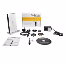 StarTech.com Station d'Accueil USB 3.0 pour Deux Écrans avec Adaptateurs DVI vers VGA et HDMI, 5x USB 3.0 et Audio - Station d'Accueil DVI Verticale pour Mac et Windows - Vue supplémentaire 7