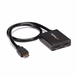 StarTech.com Splitter vidéo HDMI 4K à 2 ports - Répartiteur HDMI 1 x 2 alimenté par USB ou adaptateur d'alimentation, HDMI, 2 ...