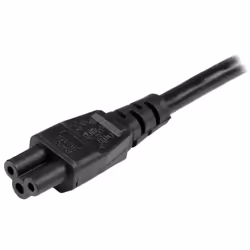 StarTech.com Cordon d'alimentation en trèfle Schuko CEE7 vers C5 de 1m pour ordinateur portable - M/F - Noir