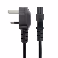 StarTech.com Cordon d'alimentation en trèfle pour GB BS1363 vers C5 de 1m pour ordinateur portable M/F - Noir - Vue supplémentaire 4