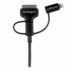 StarTech.com Câble combo USB vers Lightning / Dock 30 broches / Micro USB de 1 m - Noir - Vue supplémentaire 5