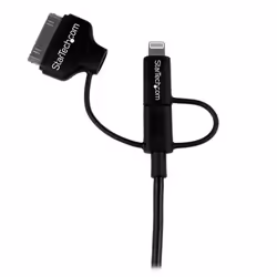 StarTech.com Câble combo USB vers Lightning / Dock 30 broches / Micro USB de 1 m - Noir - Vue supplémentaire 6
