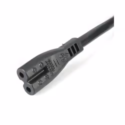 StarTech.com Cordon d'alimentation bipolaire pour UK BS1363 vers C7 de 1m pour ordinateur portable - M/F - Noir