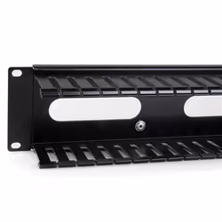 StarTech.com Panneau de gestion de câbles horizontal 2U pour rack de serveur - Guide pour câbles avec couverture - Vue supplémentaire 4