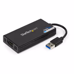 StarTech.com Adaptateur vidéo multi-écrans USB 3.0 vers HDMI - Carte graphique externe certifié DisplayLink - Ultra HD 4k, 3. ...