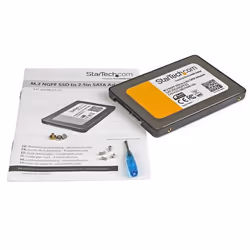 StarTech.com Adaptateur SSD M.2 NGFF vers SATA III de 2,5" - Convertisseur de lecteur à état solide avec boîtier de protection