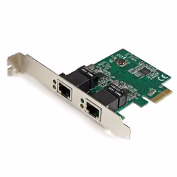 StarTech.com Carte réseau PCI Express à 2 ports Gigabit Ethernet - Adaptateur NIC PCIe GbE, Interne, Avec fil, PCI Express, E ...