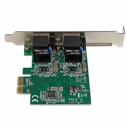 StarTech.com Carte réseau PCI Express à 2 ports Gigabit Ethernet - Adaptateur NIC PCIe GbE - Vue supplémentaire 4