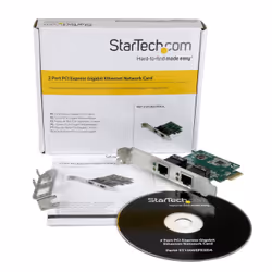 StarTech.com Carte réseau PCI Express à 2 ports Gigabit Ethernet - Adaptateur NIC PCIe GbE - Vue supplémentaire 5