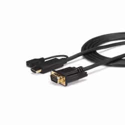 StarTech.com Câble adaptateur HDMI vers VGA de 3m - Convertisseur actif HDMI vers HD15 - M/M - 1920x1200 / 1080p, 3 m, VGA (D ...