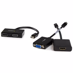 StarTech.com Adaptateur audio / vidéo de voyage - Convertisseur 2-en-1 Mini DisplayPort vers HDMI ou VGA - Vue supplémentaire 4